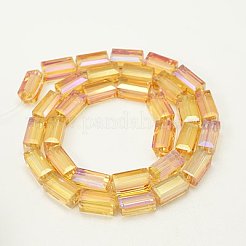 Perline di vetro palccato&nbsp;EGLA-J023-12x6mm-09