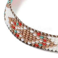 Bracciali in perline di vetro fatte a mano in stile bohémien per uomo e donna&nbsp;KS7807