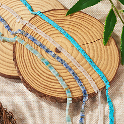 Liens multi-brins en jaspe tache bleue naturelle&nbsp;G-TAC0005-04A