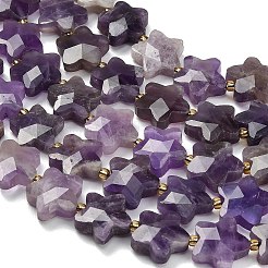 Natürlichen Amethyst Perlen Stränge&nbsp;G-L657-A08-01