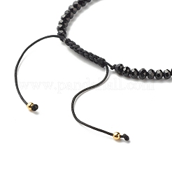 Pulsera de cuentas trenzadas con corazón de amor para niñas y mujeres.&nbsp;BJEW-JB06959-02