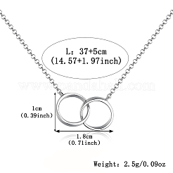 S925 Silber vergoldet Moebius Loop Schmuckset Armband Halskette Alltagskleidung elegante Accessoires&nbsp;TF4360-2