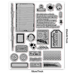 Durchsichtige Gummistempel&nbsp;DIY-WH0251-024