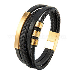Pulseras de imitación de cuero para hombre&nbsp;WG92BDC-02