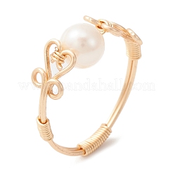 Fingerring aus natürlichen Perlen&nbsp;RJEW-JR00580