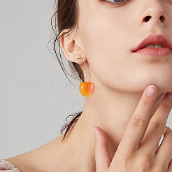 4 par de aretes colgantes de cereza realistas de 4 colores&nbsp;EJEW-SZ0001-54