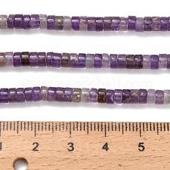Natürlichen Amethyst Perlen Stränge&nbsp;G-Z110-A36-2x4mm