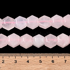 Natürlichen Rosenquarz Perlen Stränge&nbsp;G-G463-A01-10x11mm