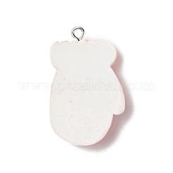 Pendentifs en résine opaque sur le thème de noël&nbsp;RESI-C021-01E