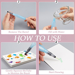 18 bolígrafo de agua para pintura artística plástica de 3 estilos&nbsp;DRAW-GF0001-01