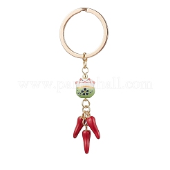Llavero de porcelana y esmalte de aleación&nbsp;KEYC-JKC01156
