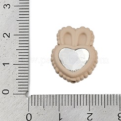 Perline in lega verniciate a spruzzo con strass&nbsp;PALLOY-D029-04B-RS