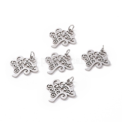 Pendentifs en acier inoxydable 304 résistant au ternissement&nbsp;STAS-S105-T517S