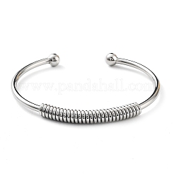 Bracciali polsini in acciaio inossidabile 304 anti-ossidazione per le donne&nbsp;BJEW-M310-02P