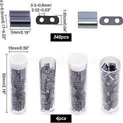 340 pièce de perles de rocaille en verre à 2 trous&nbsp;SEED-NB0001-46