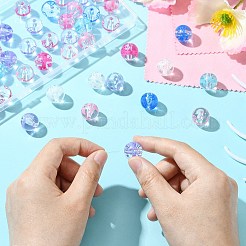 50 Stück transparente Acrylperlen mit UV-Beschichtung&nbsp;MACR-CJ0002-13