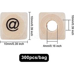 Europäische Perlen aus Ahorn-Naturholz&nbsp;WOOD-FH0001-41