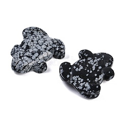 Natürliche geschnitzte Schneeflockenobsidianperlen&nbsp;G-K383-17C