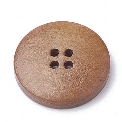 Boutons en bois avec 4 trou&nbsp;X-WOOD-S040-36