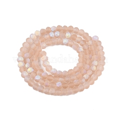 Abalorios de vidrio transparente hebras&nbsp;EGLA-A044-T3mm-MB20