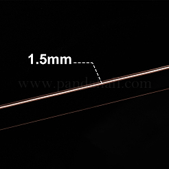 Fil d'aluminium rond mat&nbsp;AW-BC0003-30D-1.5mm