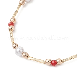 Gefärbte Armbänder aus natürlichen malaysischen Jadeperlen für Frauen&nbsp;BJEW-JB12028-01