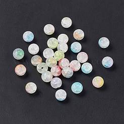 Perle di vetro crepitio smerigliato&nbsp;GLAA-P029-05