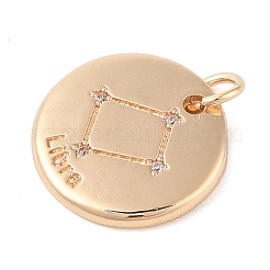 Laiton avec pendentifs en zircone cubique transparente&nbsp;LS-KK-N256-24G-G