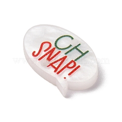 Tema natalizio parola oh snap stampato acrilico connettore charms&nbsp;OACR-Z024-02