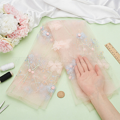 Blumenmuster-Polyesterstoffe&nbsp;DIY-WH0622-079