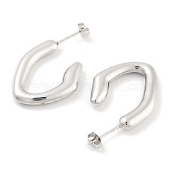 Anlaufgeschützte Ohrstecker aus 304 Edelstahl für Damen&nbsp;EJEW-K283-10P