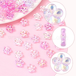 216 Stück 6 Stile transparente Acrylperlen&nbsp;PACR-FS0001-05