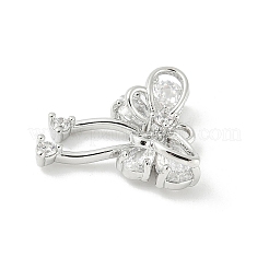 Pendentifs avec zircon cubiques à micro-pavés en laiton&nbsp;KK-M326-18B-P