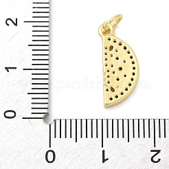 Pendentifs avec zircon cubiques à micro-pavés en laiton&nbsp;KK-S511-03G-G