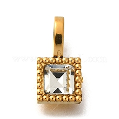 Placcatura ionica (ip) ciondoli in strass in acciaio inossidabile 304&nbsp;STAS-A104-14G