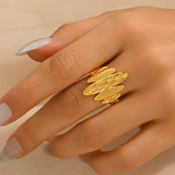 Geometrische unregelmäßige verstellbare Messing-Fingerringe für Frauen&nbsp;HI2967