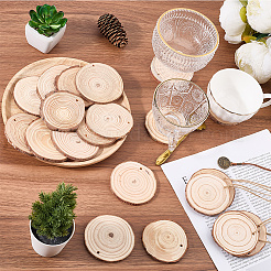 20 Stück flache&nbsp;WOOD-CP0001-14B