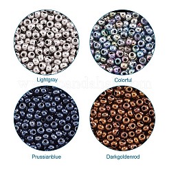 12/0 galvanisierte Glassaatperlen der Klasse a&nbsp;SEED-CD0001-01