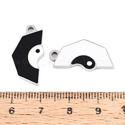 Pendentifs fendus en acier inoxydable 304 émaillé&nbsp;STAS-T074-01P