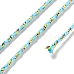 Cordón de polialgodón de 4 cabo con hilo metálico&nbsp;OCOR-Z003-D112