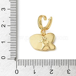 Weihnachtsschmuck aus Messing mit Strass-Schmetterlingsanhänger&nbsp;KK-H498-01G-01