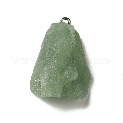 Pendentifs en aventurine verte naturelle brute brute&nbsp;G-A028-01B