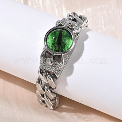 Bracciali a maglie in acciaio inossidabile 201/304&nbsp;BJEW-F522-02P-02