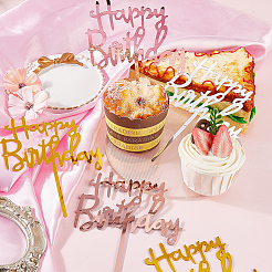 3 Set Kuchendekorationen aus Acryl in 3 Farben&nbsp;DIY-SP0003-28