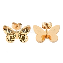 Boucles d'oreilles à tige en acier inoxydable 304&nbsp;EJEW-M070-15G