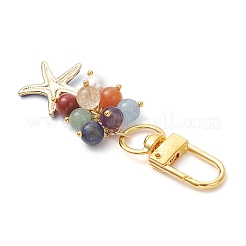 Seestern Messing Emaille Anhänger Dekorationen&nbsp;HJEW-JM03955
