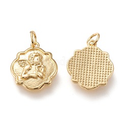 Messing Anhänger & Charms&nbsp;ZIRC-I044-54G