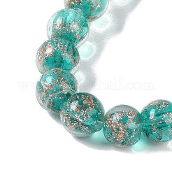 Perles vernissées de sable d'or manuelles &nbsp;LAMP-Z009-01K