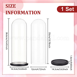 Couvercle de dôme en verre transparent&nbsp;ODIS-WH0177-017B-02