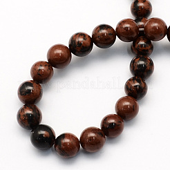 Natur Mahagoni Obsidian runden Perlen Stränge&nbsp;G-S163-10mm